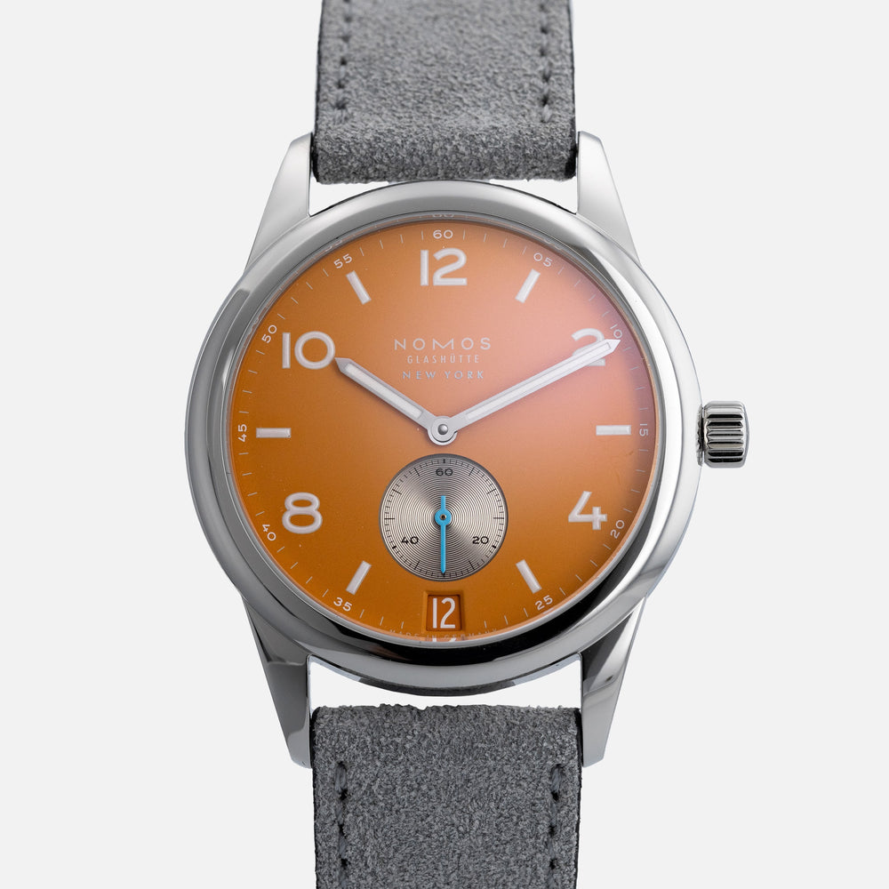 Nomos Club Date 38 Limited Edition For Hodinkee 'Sienna' 733.S4 1