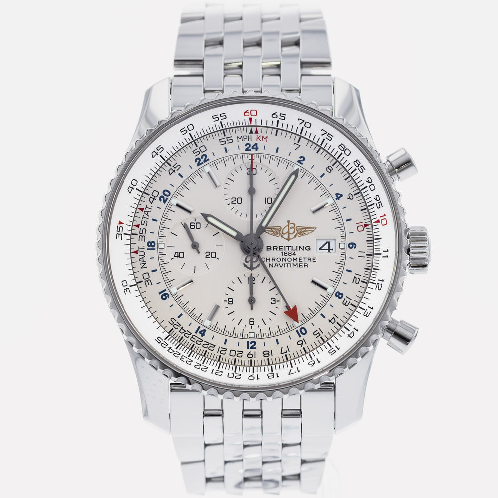 Authentic Used Breitling Navitimer World A24322 Watch (10-10-BRT-TRKNYQ)