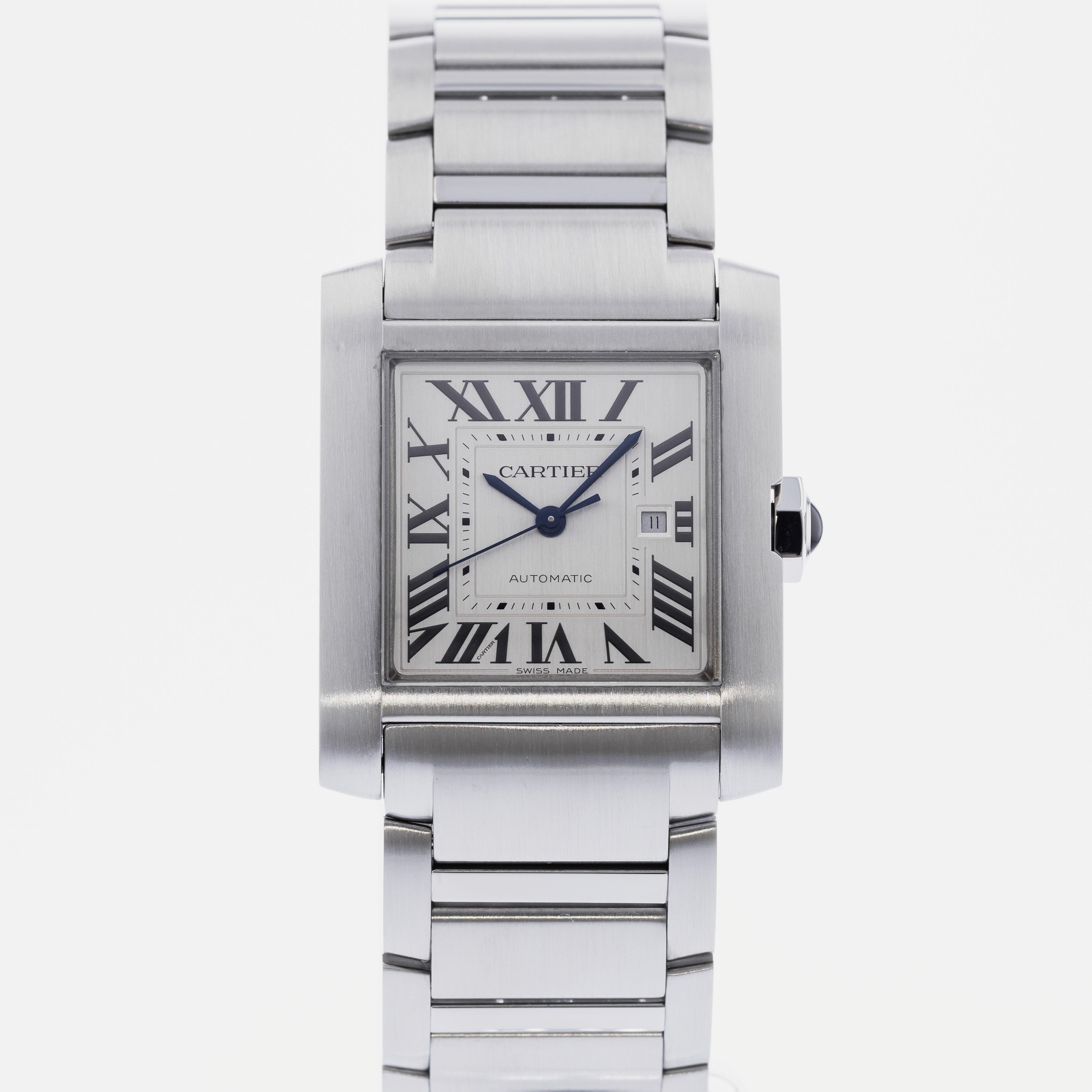 Cartier Tank Francaise Automatic Men's Stainless Steel Watch W51002Q3