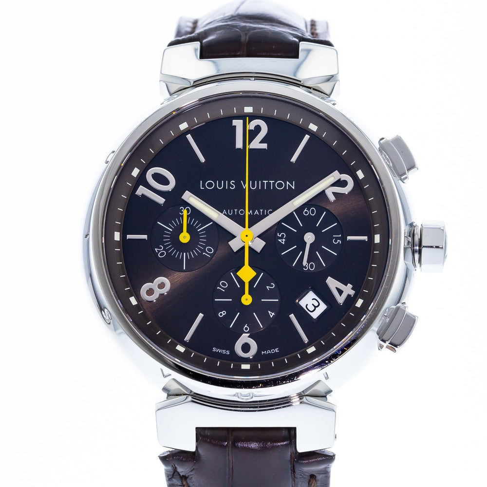 Authentic Used Louis Vuitton Tambour Automatic Q1121 Watch  (10-10-LVH-M0X2LF)