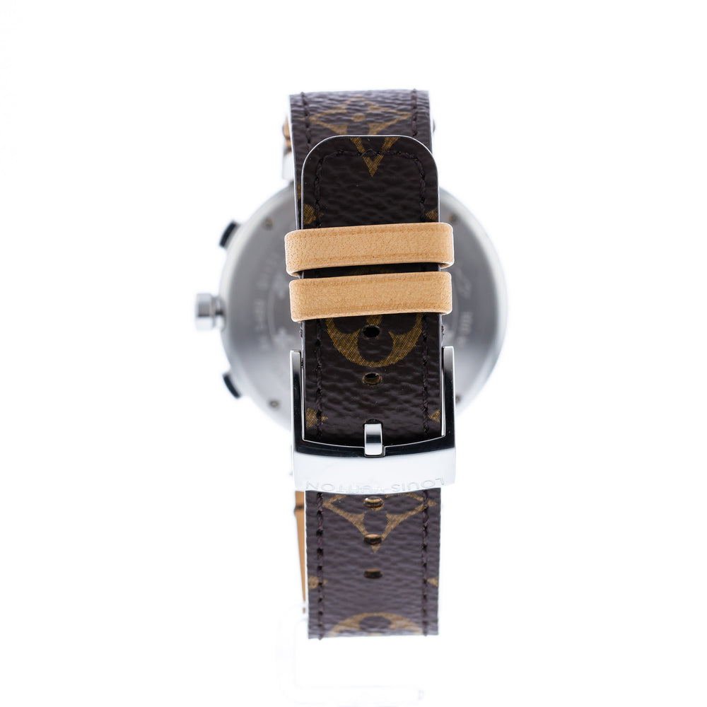 Louis Vuitton Pre-owned Louis Vuitton Tambour Chronograph Automatic Brown  Dial Men's Watch Q1121 - Pre-Owned Watches - Jomashop