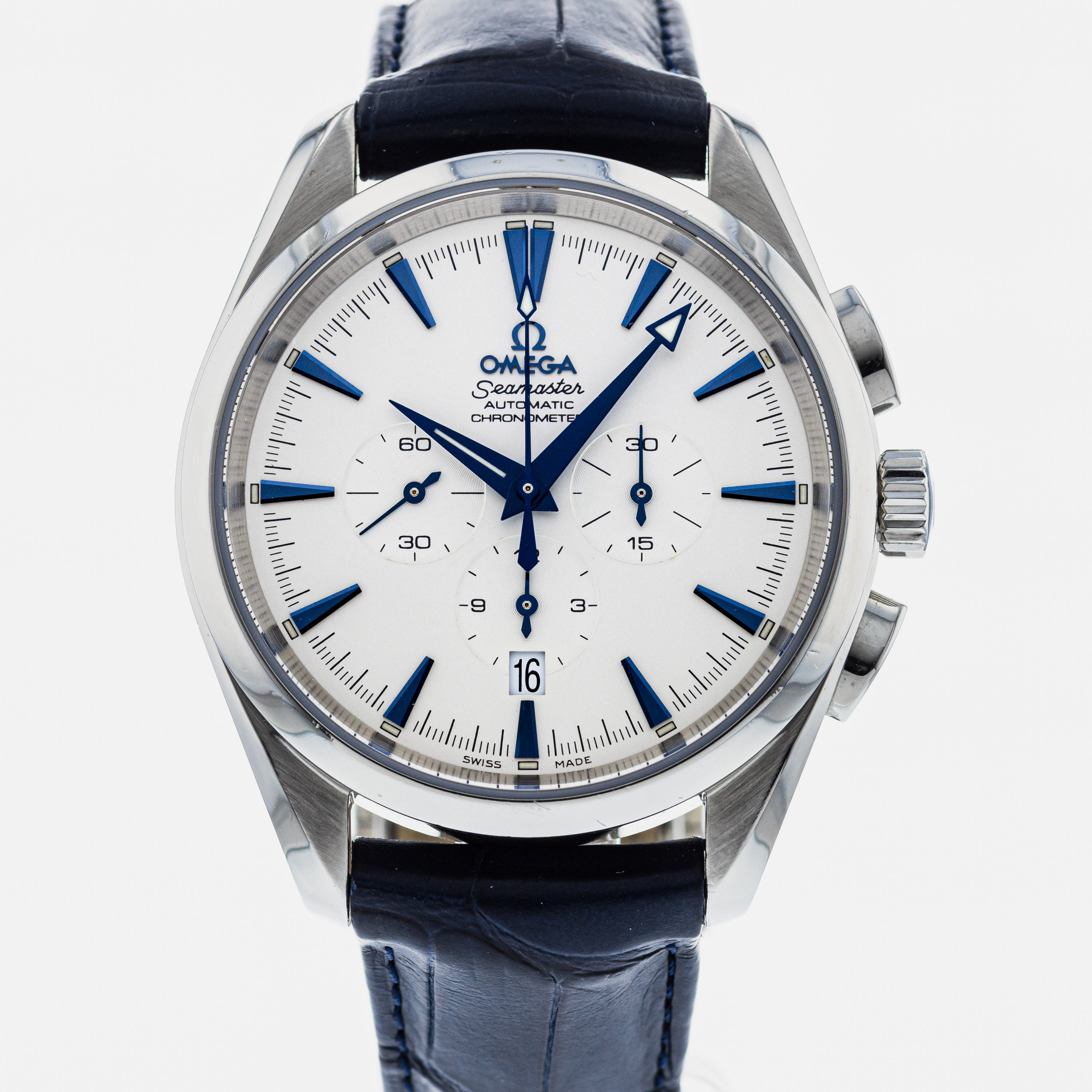 Omega Seamaster Aqua Terra Chronograph Men's Watch Automatic - Ruby Lane