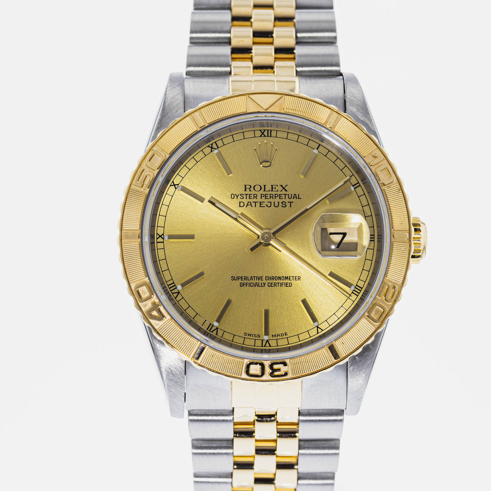 terrasse Uddrag pence Authentic Used Rolex Datejust Turn-O-Graph Thunderbird 16263 Watch  (10-10-ROL-KFPE3H)
