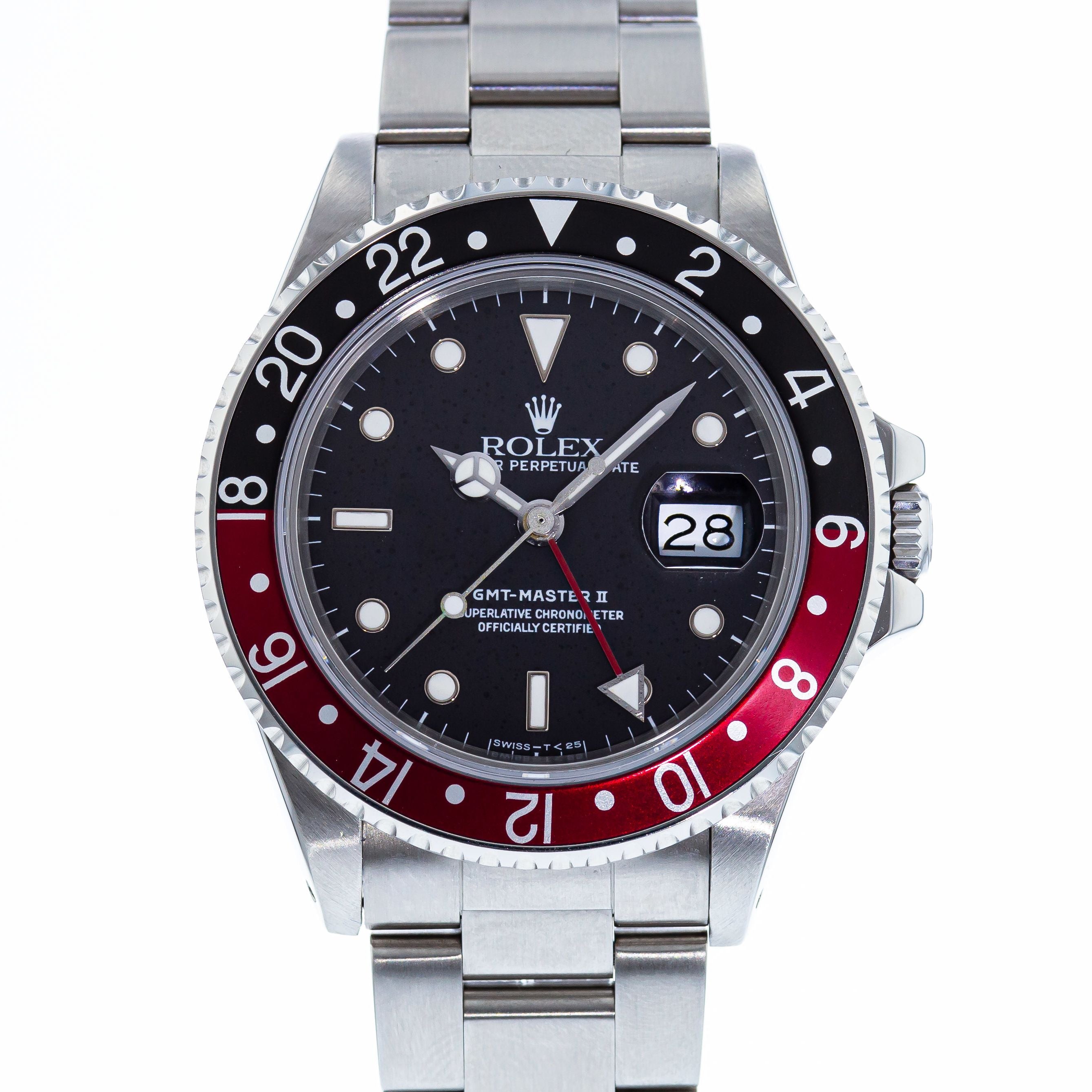 sædvanligt nyt år dæk Authentic Used Rolex GMT-Master II 16760 Watch (10-10-ROL-P5HLXZ)