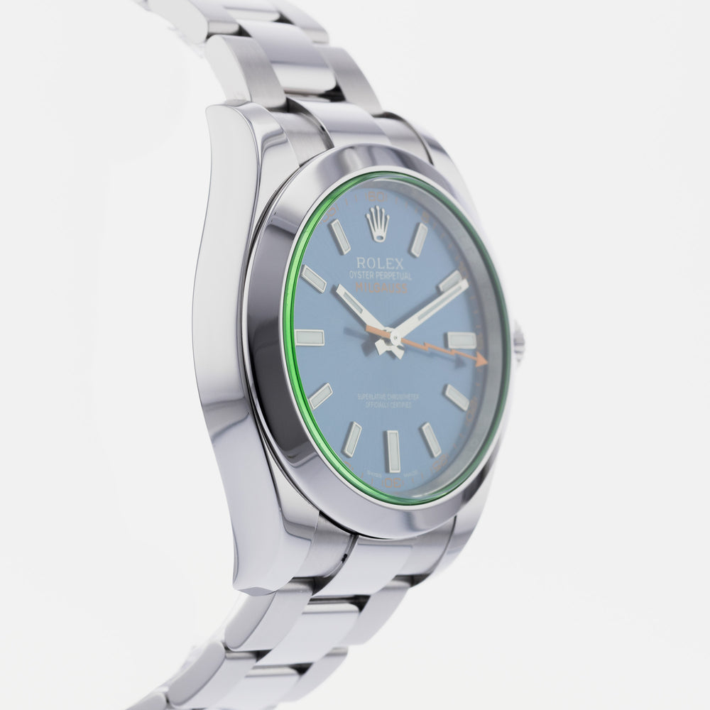 Afslut fedt nok Senator Authentic Used Rolex Milgauss 116400GV Watch (10-10-ROL-KG5PU9)