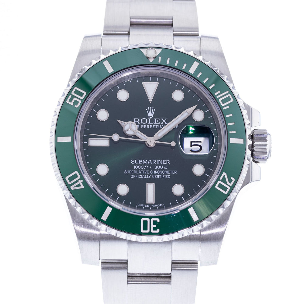 Rolex Submariner Hulk | 116610LV | Crown & Caliber - Certified Authentic