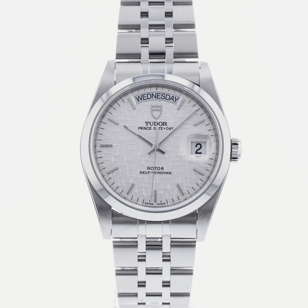Tudor Pre-owned Tudor Prince Date + Day Automatic Silver Dial Men's Watch  76200 - Pre-Owned Watches - Jomashop