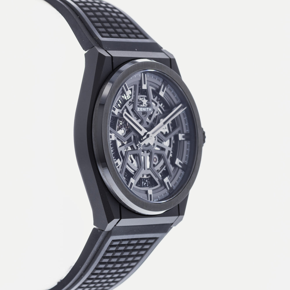 Zenith Defy Classic Ceramic Black Watch - Skeleton Dial 49.9000