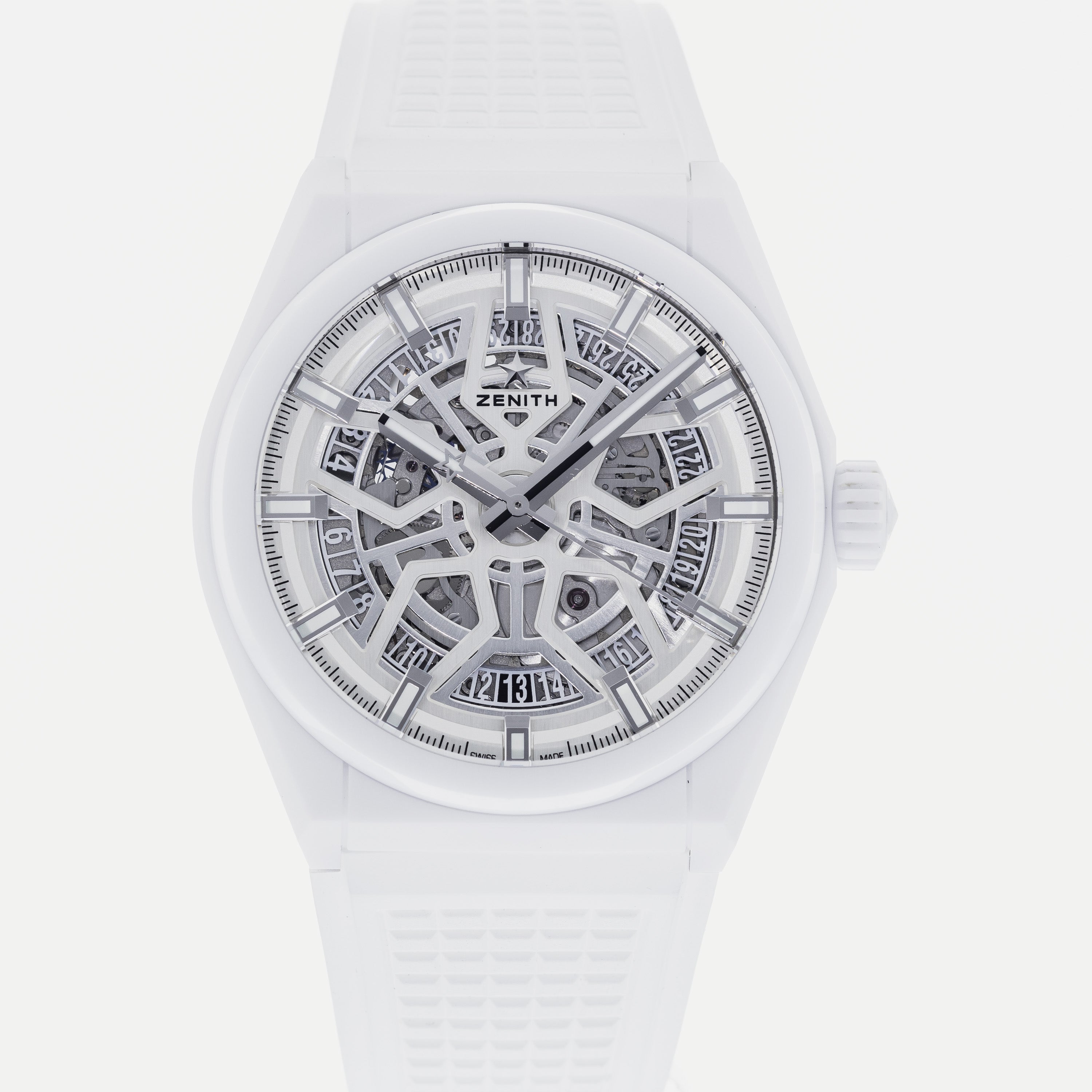 Authentic Used Zenith Defy Classic White Ceramic 49.9002.670 Watch