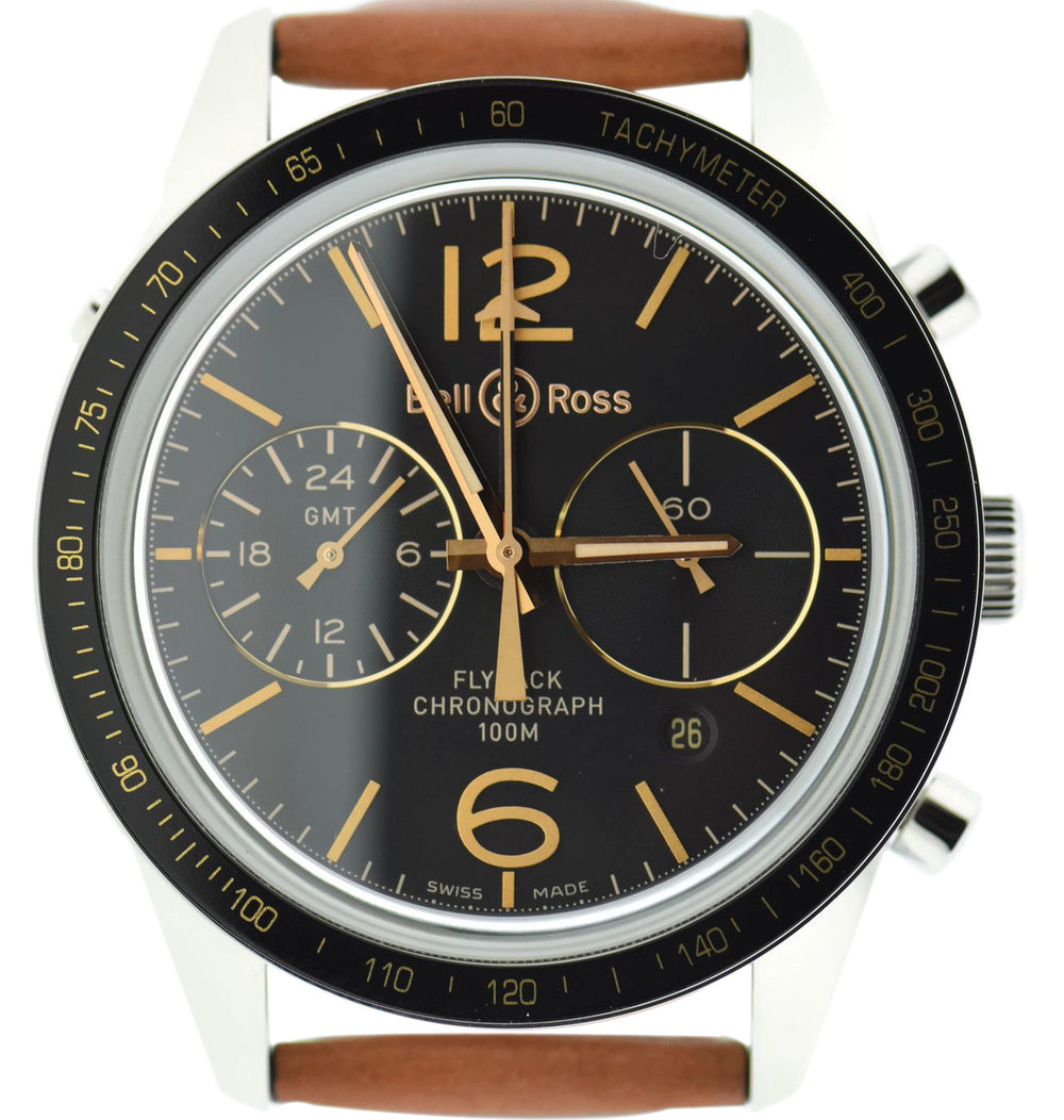Bell & Ross Vintage Flyback GMT Chronograph BRV126-FLY-GMT/SCA 1