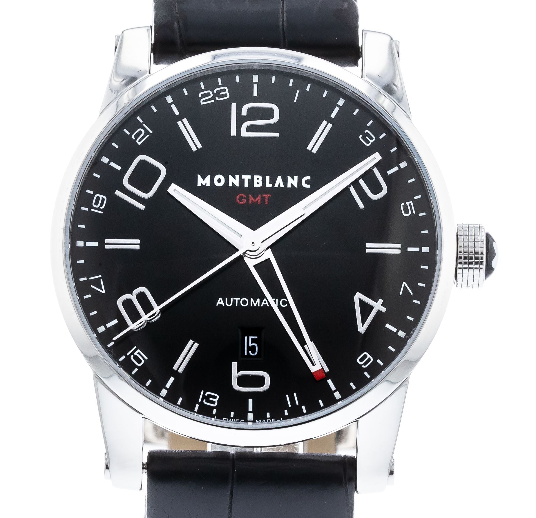 Authentic Used Montblanc Timewalker GMT M29430/ 7081 Watch (10-10