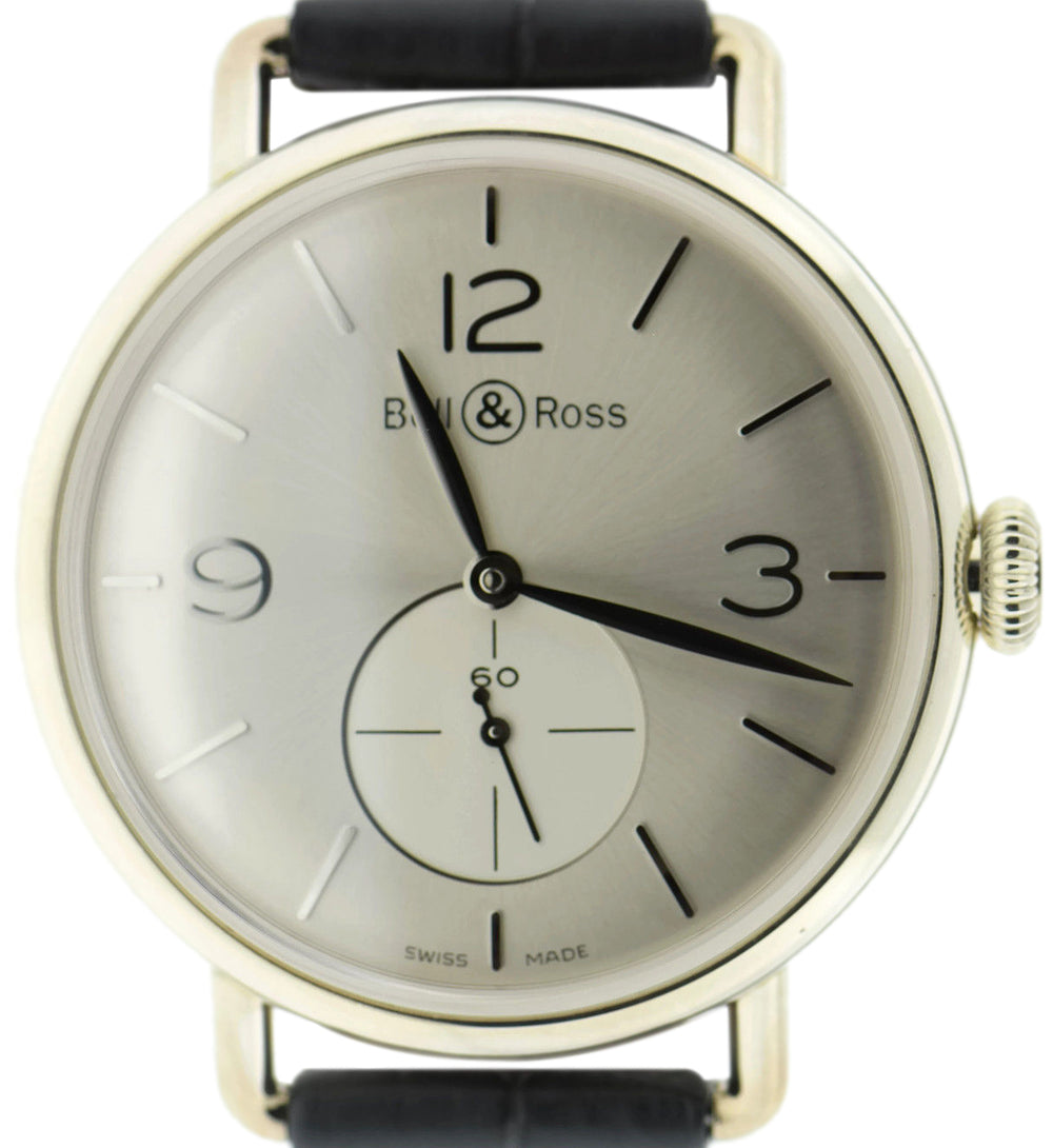 Bell & Ross Vintage WW1 Argentium Silver BRWW1-ME-AG-SI/SCR 1