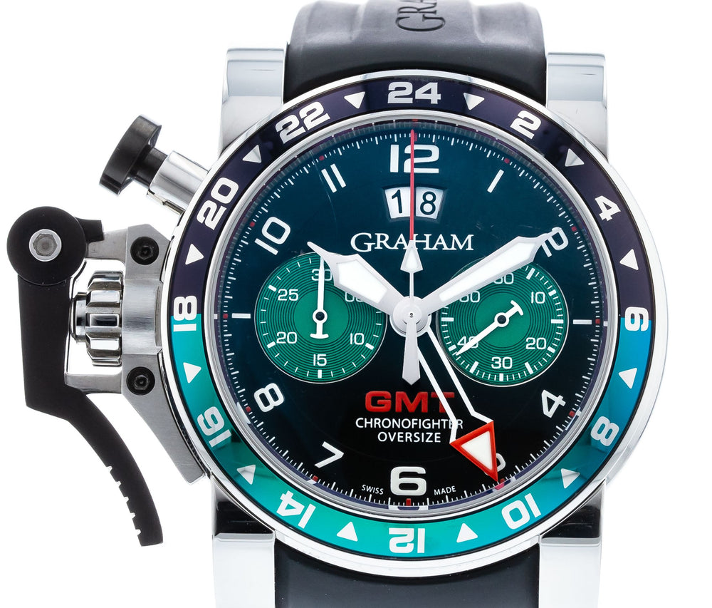 Graham Chronofighter Oversize GMT Steel 2OVGS.B12A 1
