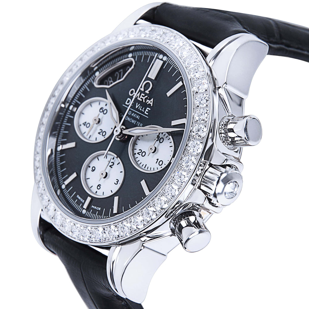 OMEGA De Ville Chronograph Co-Axial 35mm Stainless Steel Diamond / Grey / Strap 422.18.35.50.06.001 3