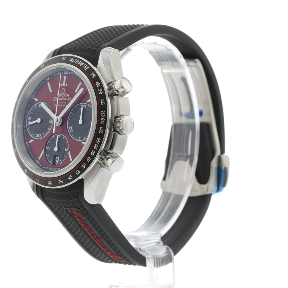 OMEGA Racing Red Face Rubber Strap 326.32.40.50.11.001 2