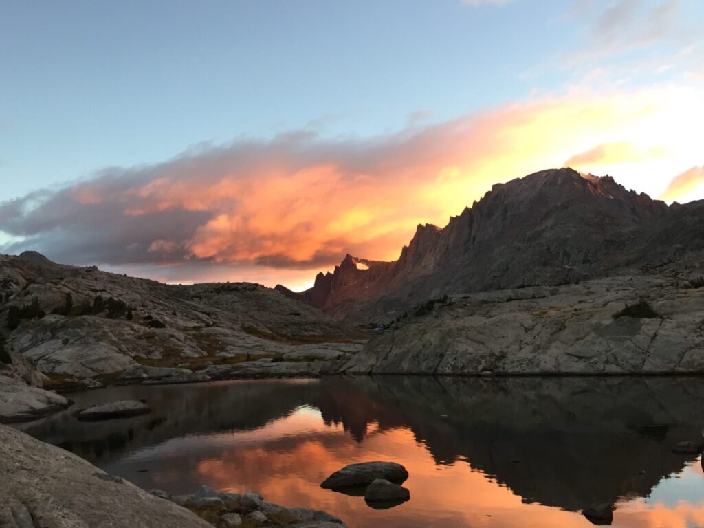 The Base of Fremont Peak at Sunset