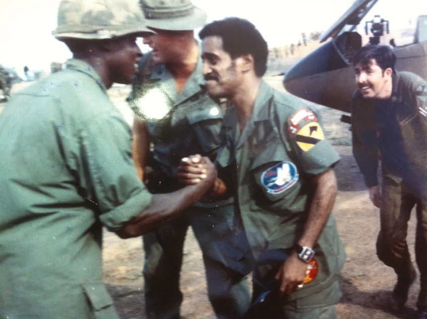 An image of Sammy Davis Jr, wearing a Monaco 