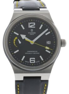 Bonus Season: An image of a Tudor North Flag with a black dial 