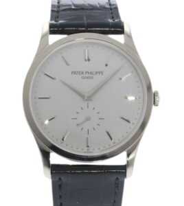 Bonus Season: An image of a Patek Philippe with a white dial 