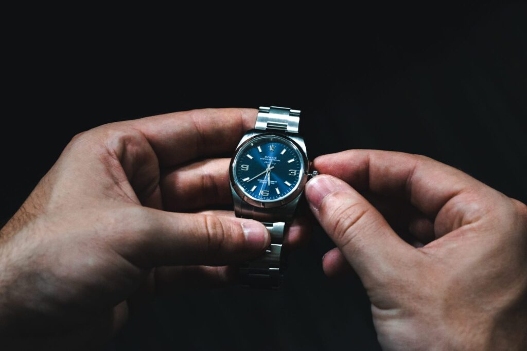 Rolex Air King, Blue Dial 