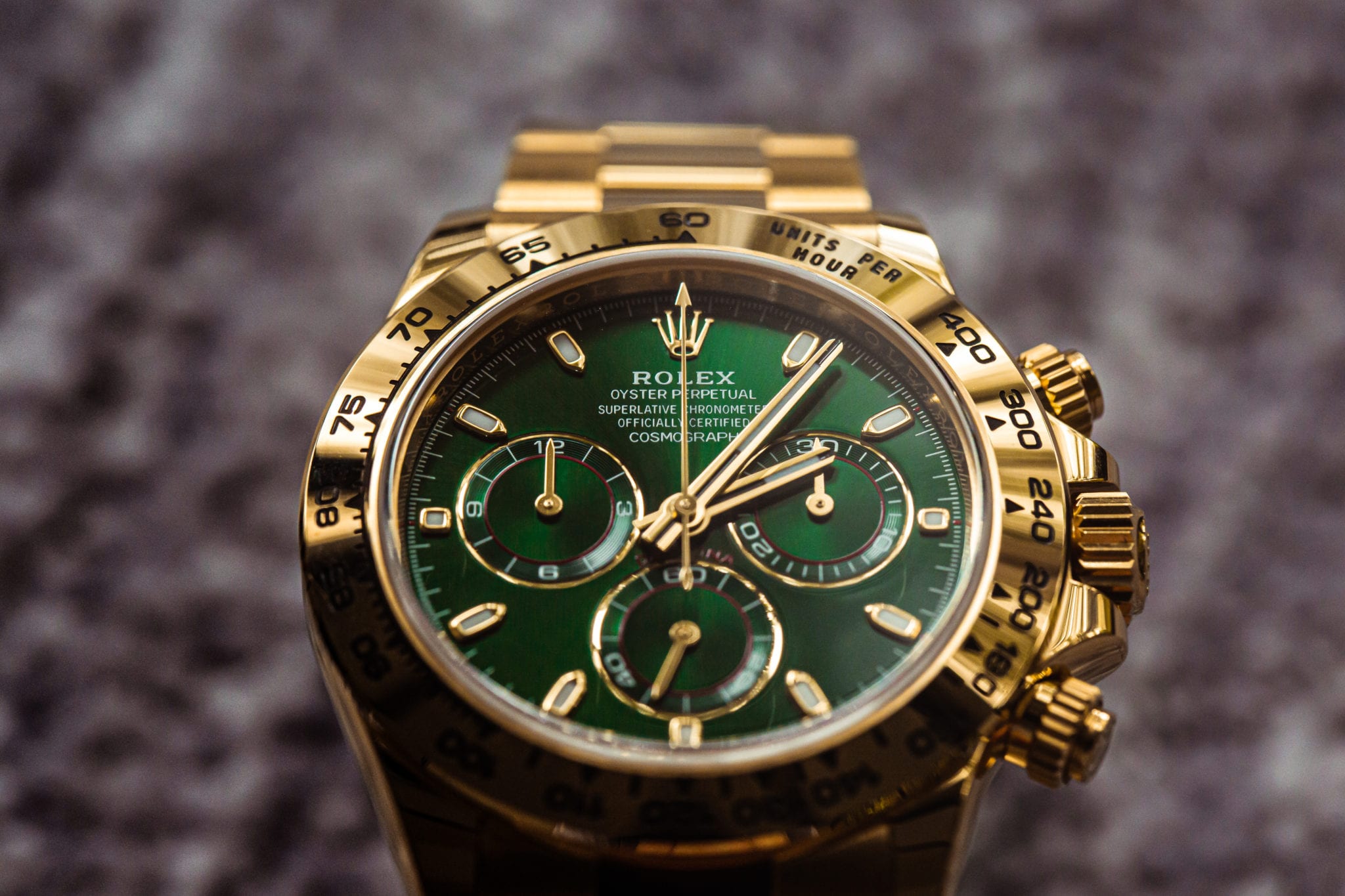 Macro view of the Rolex Daytona 116508