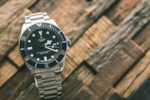 Tudor Pelagos on top of wood