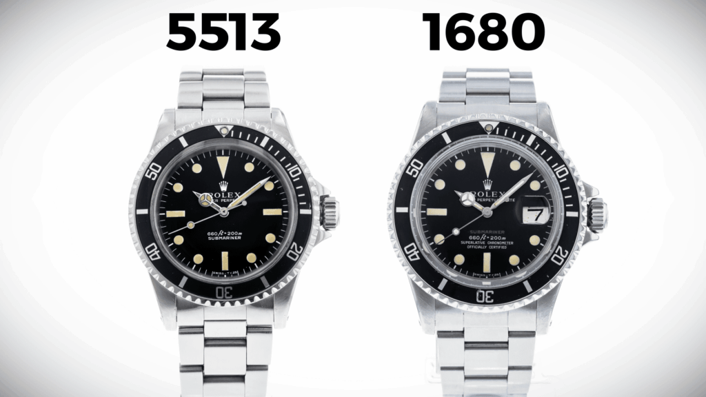 5513 and 1680 Rolex Submariners
