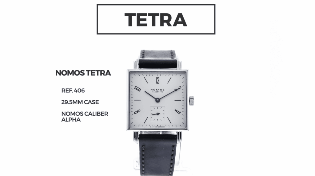 The square Nomos Tetra 