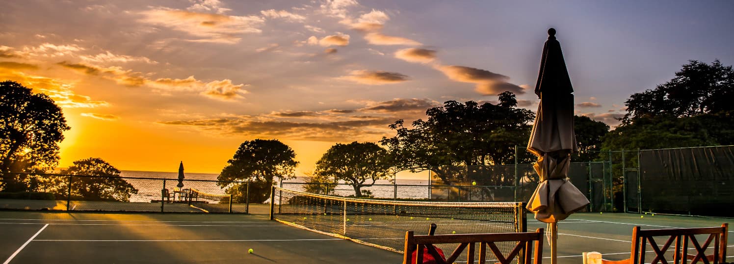 Mauna Kea Beach Hotel Tennis Court Near the Beach